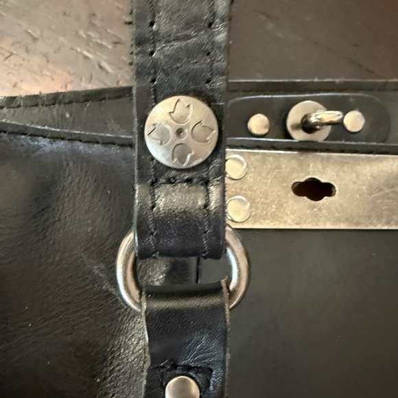 Patricia Nash Studded Black Leather Tote - Picture 6 of 6